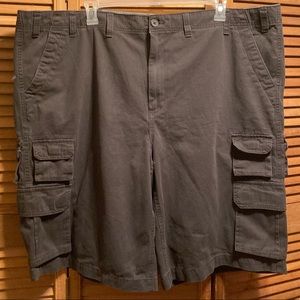 JF J.Ferrar Olive Green Cargo Shorts